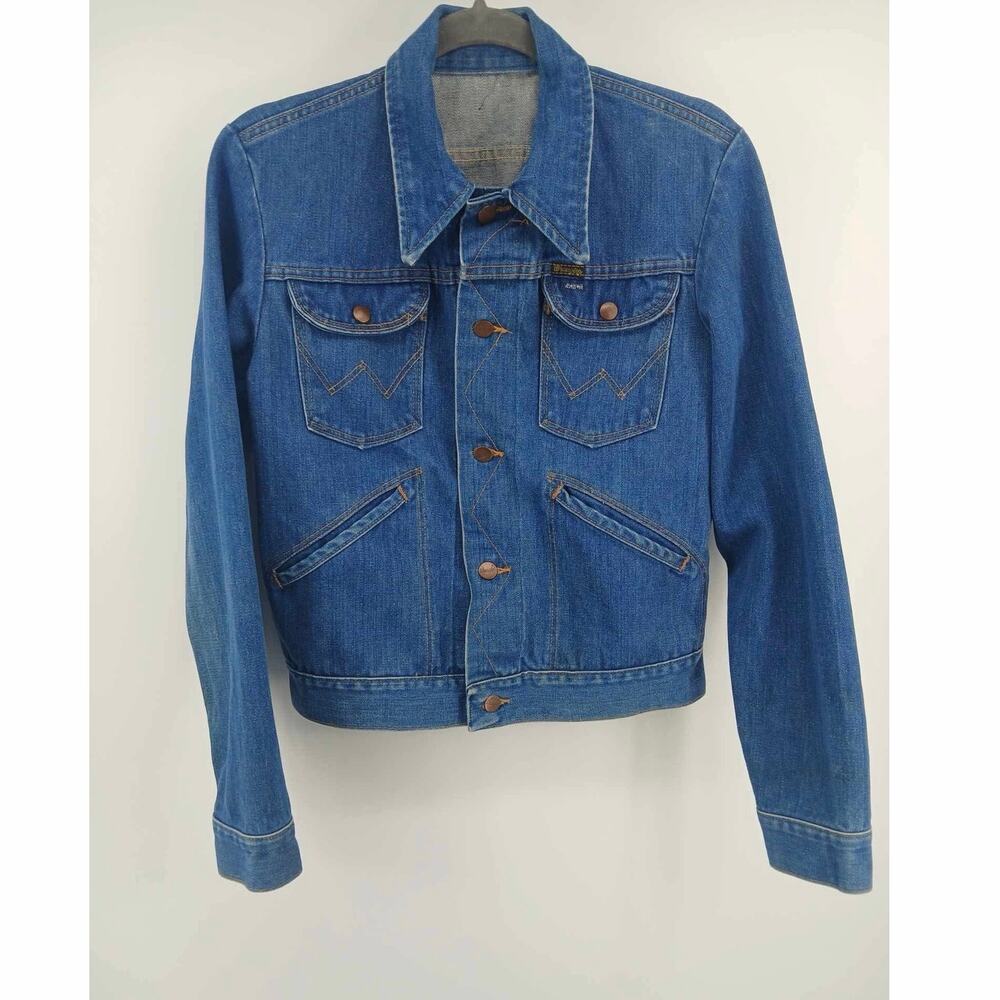 Denim trucker jacket, Wrangler, vintage 1970s